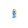 5 PCs Brass & Cubic Zirconia Birthstone Charms 18K Gold Plated Rectangle Mini Pendants for DIY Jewelry Making 9mm x 4mm