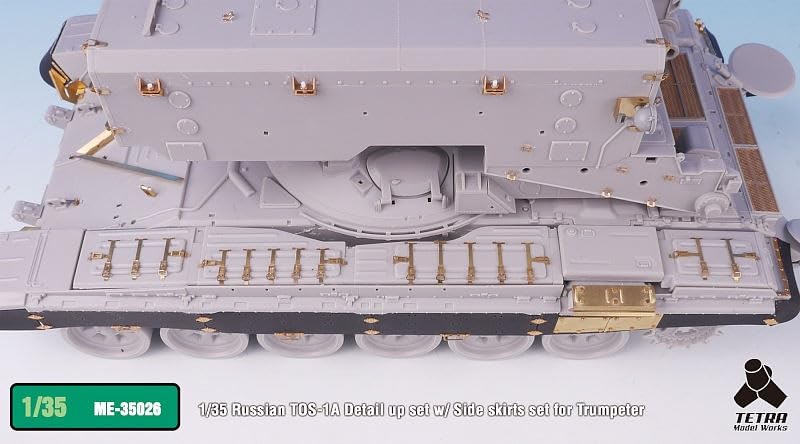 Tetra Model Серия ME Русский Буратино с боковыми юбками Пластиковые детали модели ME3526 1/35 ТОС-1А (TR)