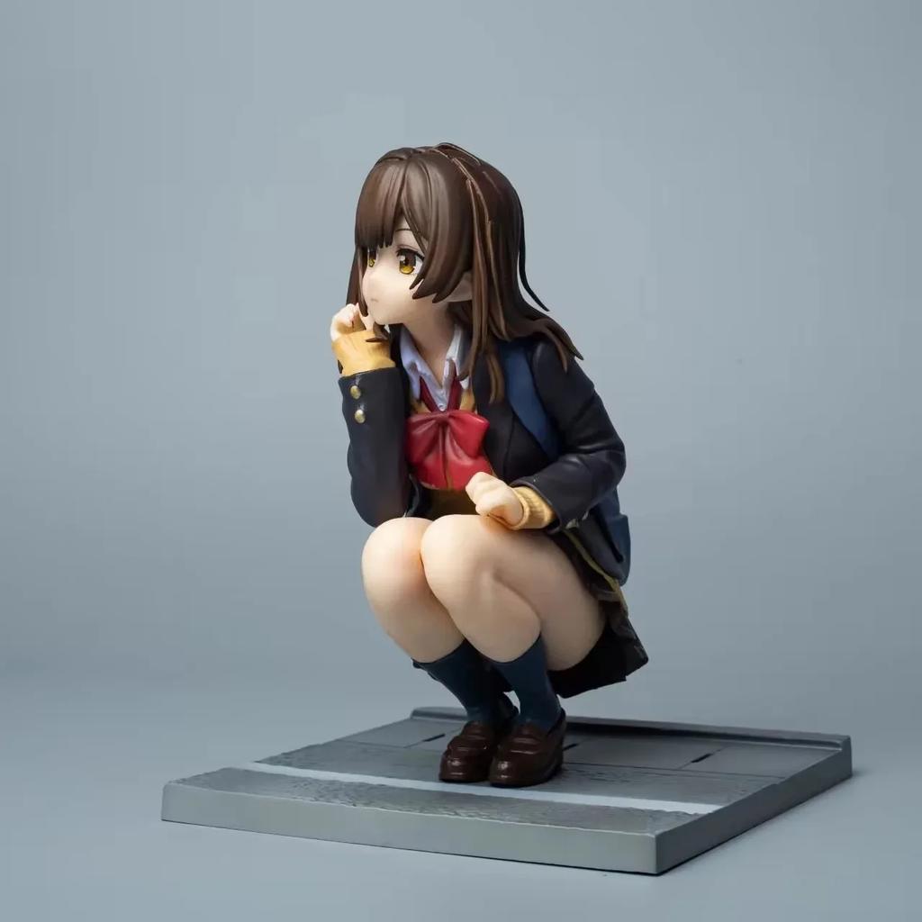 16 см Аниме Фигурка Огивара Саю Hige Wo Soru Soshite Joshikousei Wo Hirou Модель в приседе Игрушка Подарок Коллекция Фигурка Действия