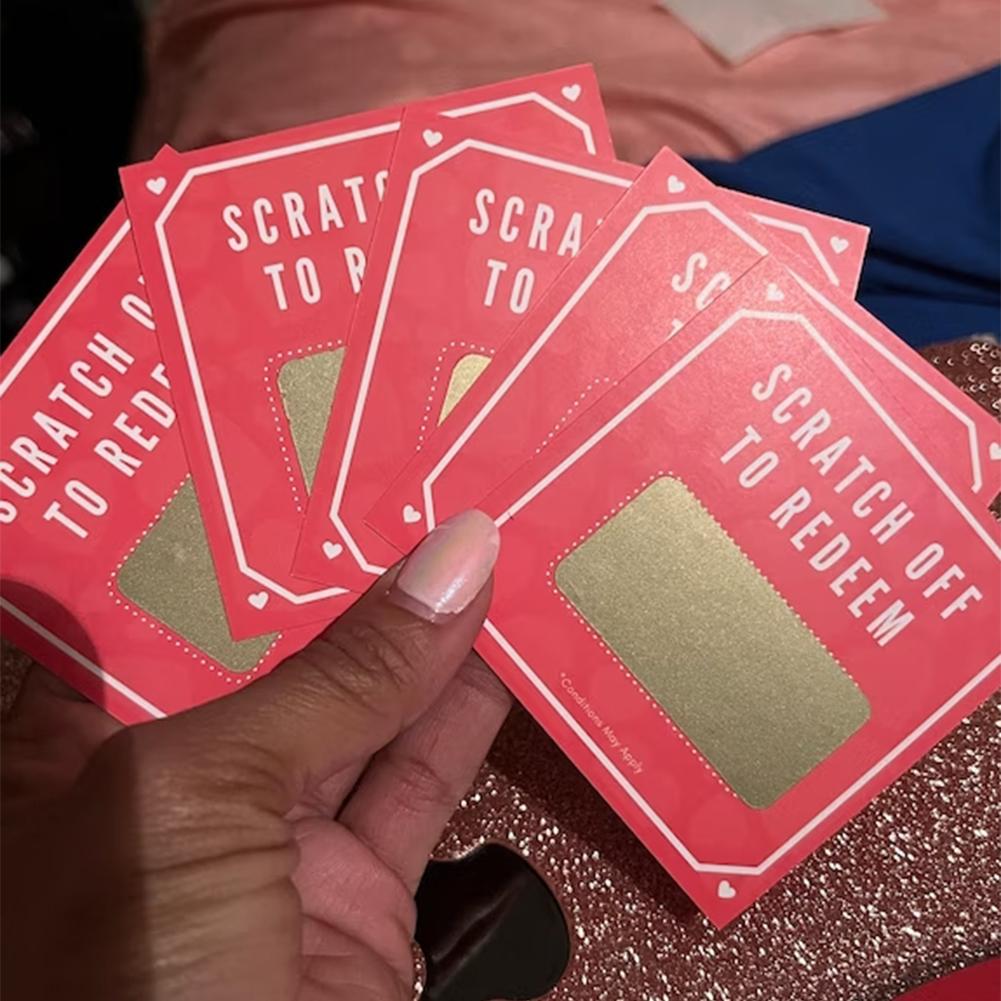 5 шт. Подарочный сертификат на день рождения, подарочные купоны на романтическую годовщину, мотивирующие подарочные карты для парня или девушки