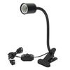 Pet Lamp Holder Black With Clip and Adjustable Switch Pet UVA UVB Heating Bulb Holder For