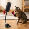 Self-standing Pet Punching Bag Toy Suction Cup Cat Boxing Game Interactive Cat Toy  Indoor Play