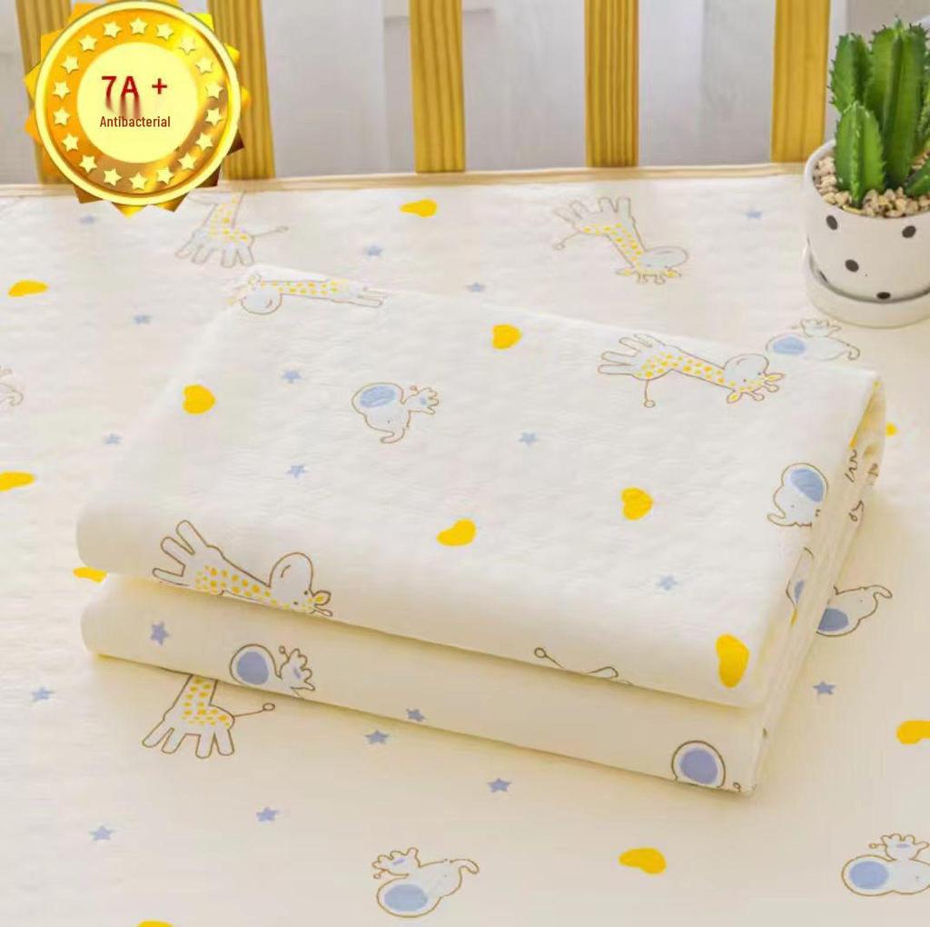 Waterproof Cotton Baby Urine Pad, Large, Washable, Double-Sided Anti-slip, Breathable, Leak-proof