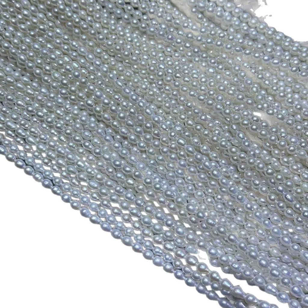 Ожерелье из пресноводного жемчуга Акойя, 2-6 мм, сильный блеск, Кеши, полуфабрикат, DIY жемчужные украшения