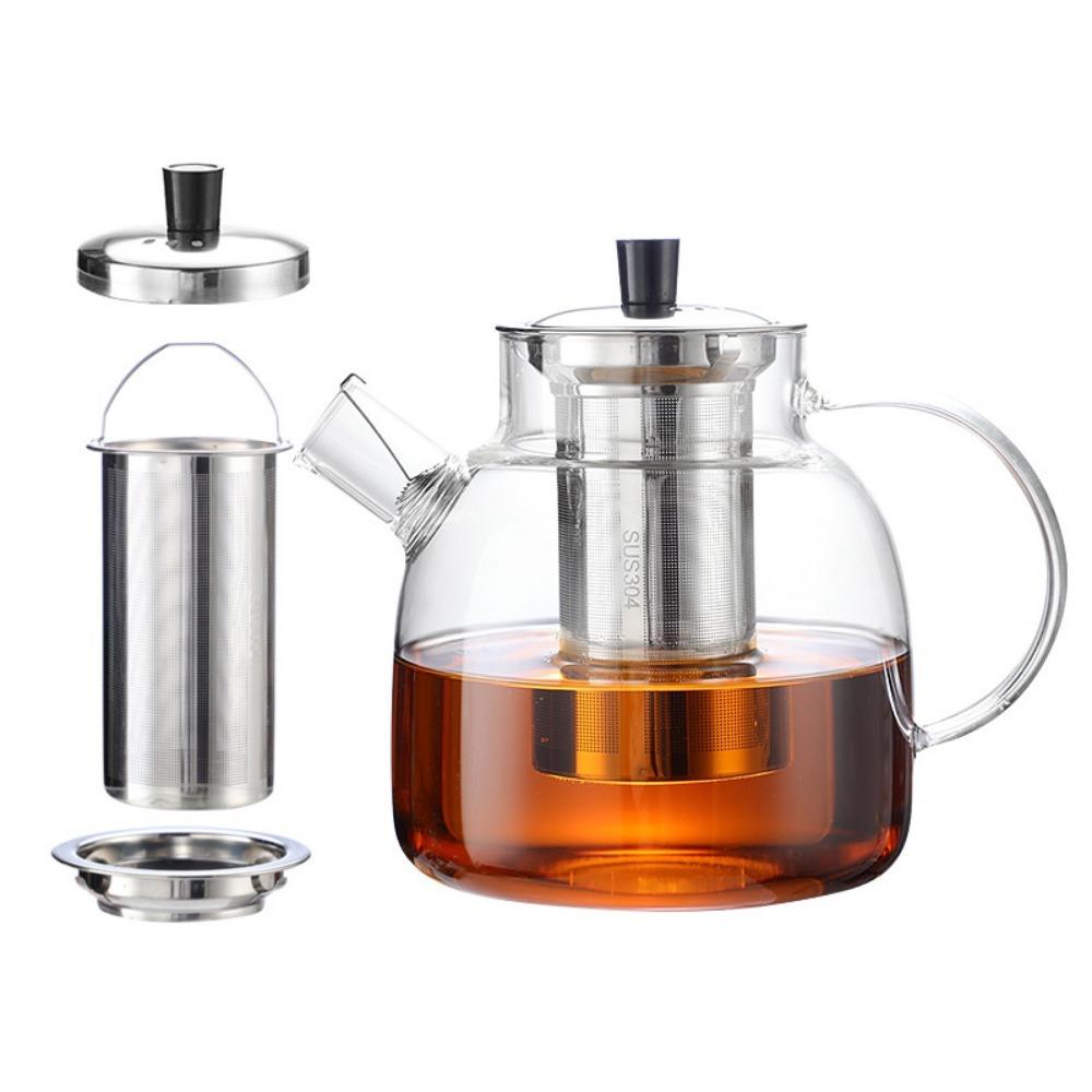 1000 /1500ml Kettle Teaware Thickened Tea Pot New Glass Teapot For Making Coffee