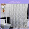 Classic European Peva Waterproof Shower Curtain With Mold Resistant Design For Home Use And Bathroom Privacy