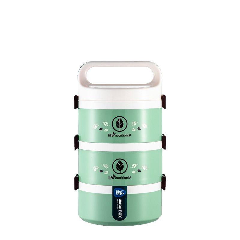 Microwave-Safe Multi-Layer Lunch Box Adults Students Leakproof Insulated Bento Container With Cutlery 2-5 Layers