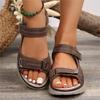 Large Size Casual Sandals Women's Sports Style Velcro Comfortable Fish Mouth Sandals
