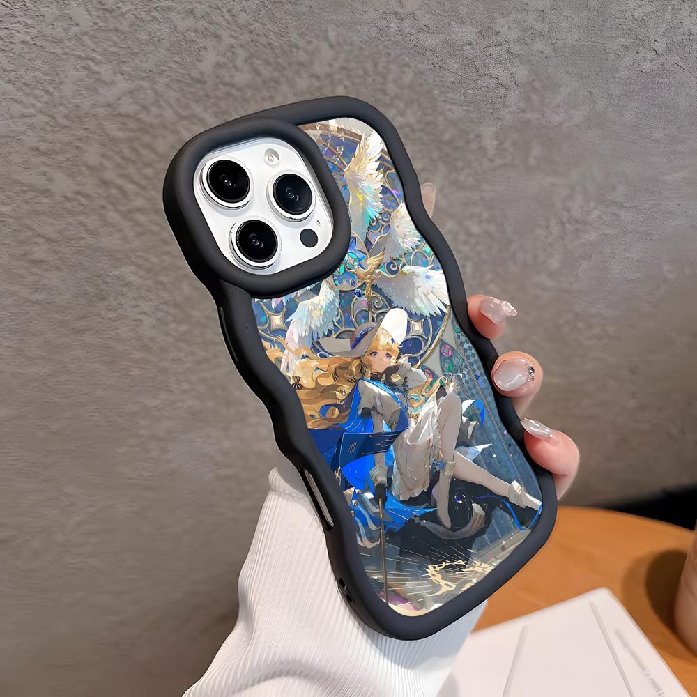 Wuthering Waves Phoebe Phone Case for iPhone 17 16 15 14 13 12 11 Air Pro Max Plus Wavy Edge TPU Colorful Cover Luxury Cover