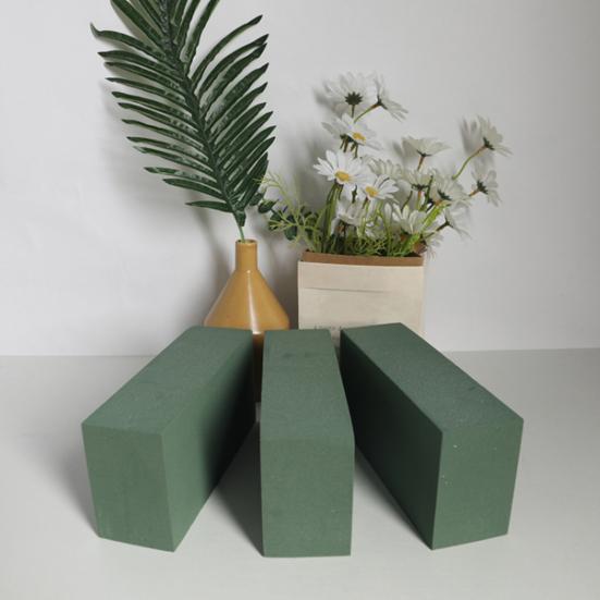 2/6 шт. Цветочные пенопластовые блоки для живых и искусственных цветов, 9" x 4" зеленая влажная и сухая цветочная пена для домашнего свадебного садового декора