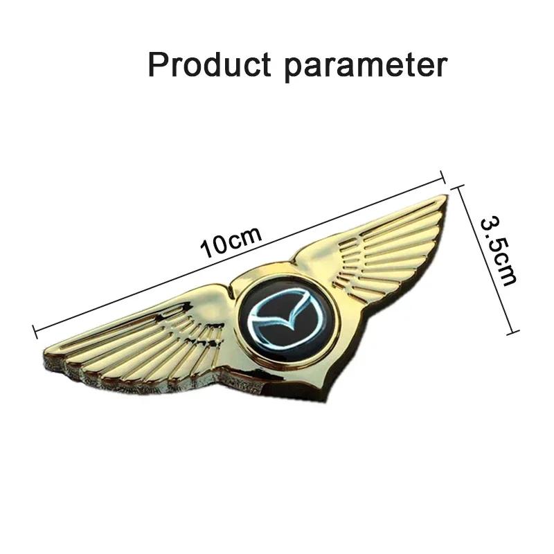 2025 Горячие 3D Металлические Крылья на Капот Автомобиля Эмблема Боковой Значок Наклейка Decal для Mazda Axela 3 5 6 RX8 RX7 MX3 6 Atenza MX5 CX9 CX5 CX