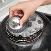 5/1Pcs Kitchen Stainless Steel Pot Brush with Handles Dishwashing Wire Ball Heavy Duty Scrubber Home Pot Pan Cleaning Tool