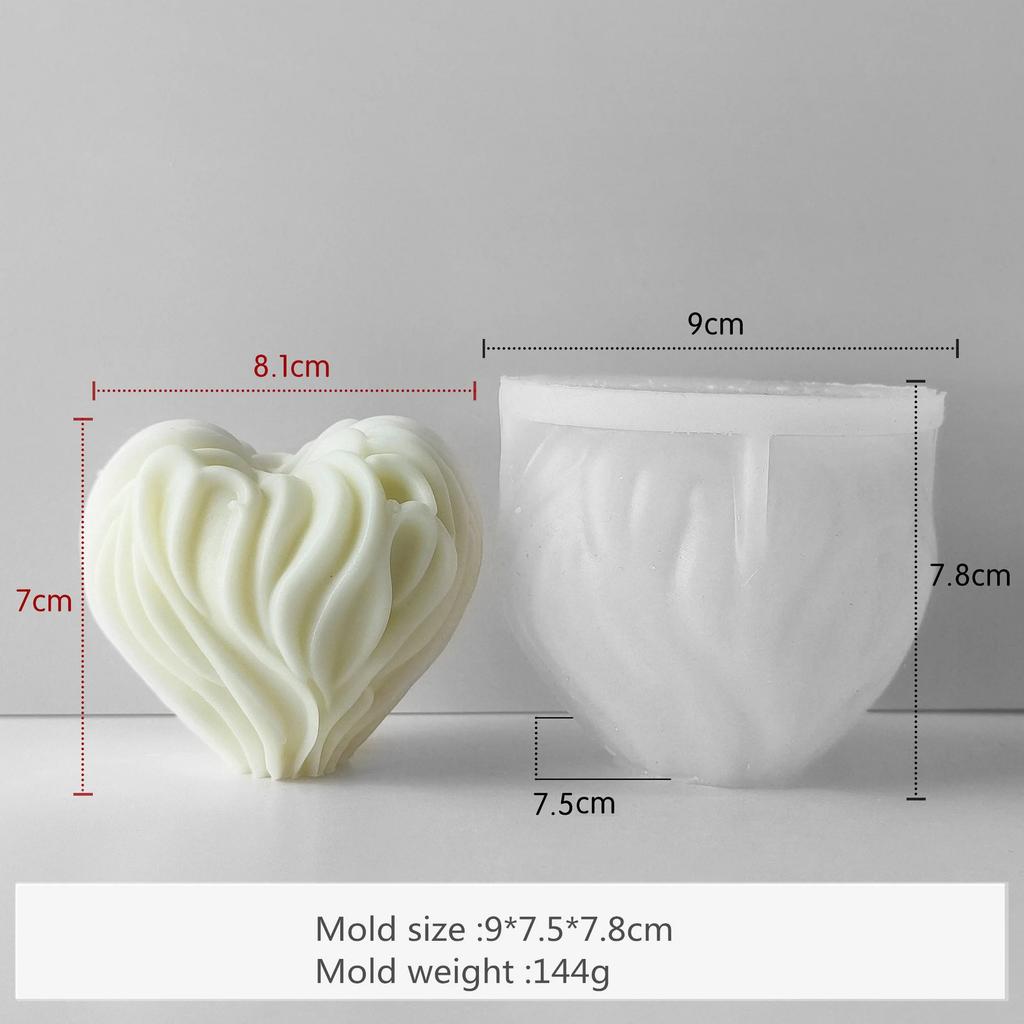 Любовь свеча ручной работы подарок смола гипс форма DIY изготовление свечей День святого Валентина в форме сердца ароматическая свеча изготовление силиконовый cand