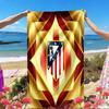 Atletico Madrid Print Beach Towel, Versatile Lightweight Absorbent Beach Towel for Pool Surf Yoga Bathroom, Perfect Birthday Holiday Gift
