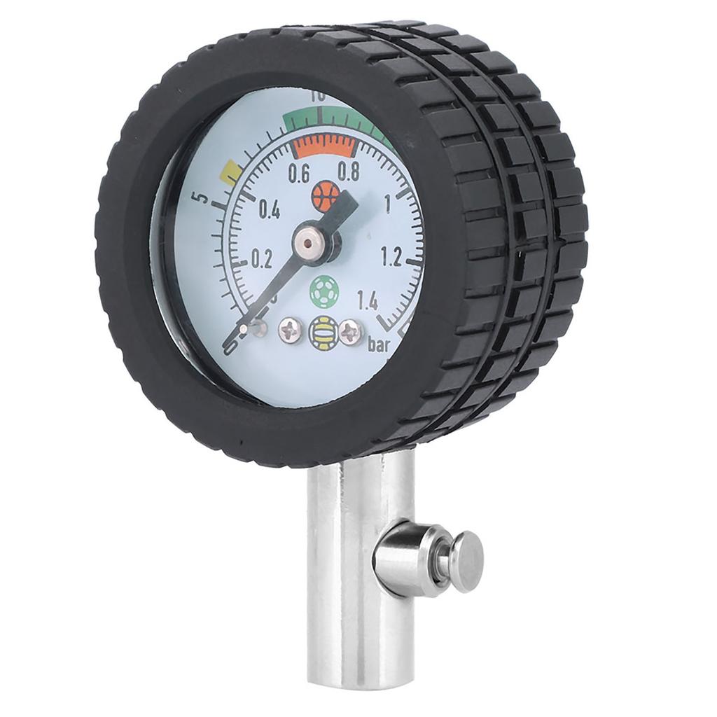 Stainless Steel Air Pressure Gauge Barometer Tool for Basketball Football Volleyball