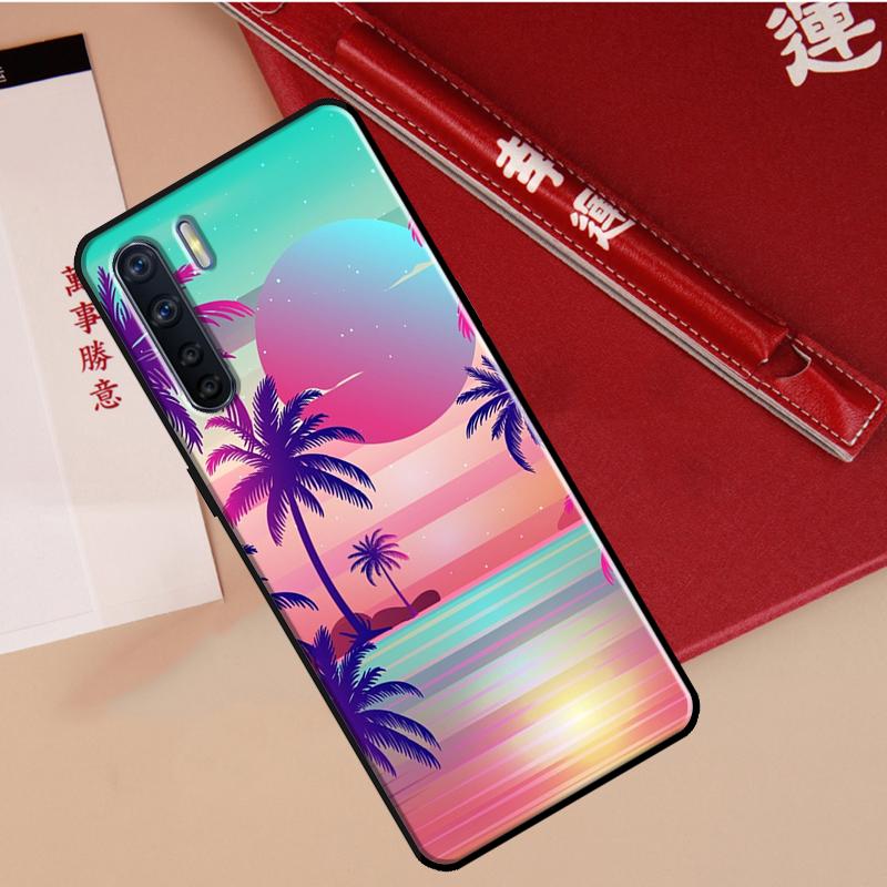 Синтвейв Ретро 80-е Неоновый Чехол Для Oppo A40 A78 A54 A74 A94 A17 A57 A77 A76 A16 A96 A18 A60 A80 A38 A58 A98 A15 A5 Pro
