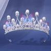 Rhinestone Princess Crown Handmade Wedding Tiara Princess Style Butterfly Tiara  Wedding Ceremony