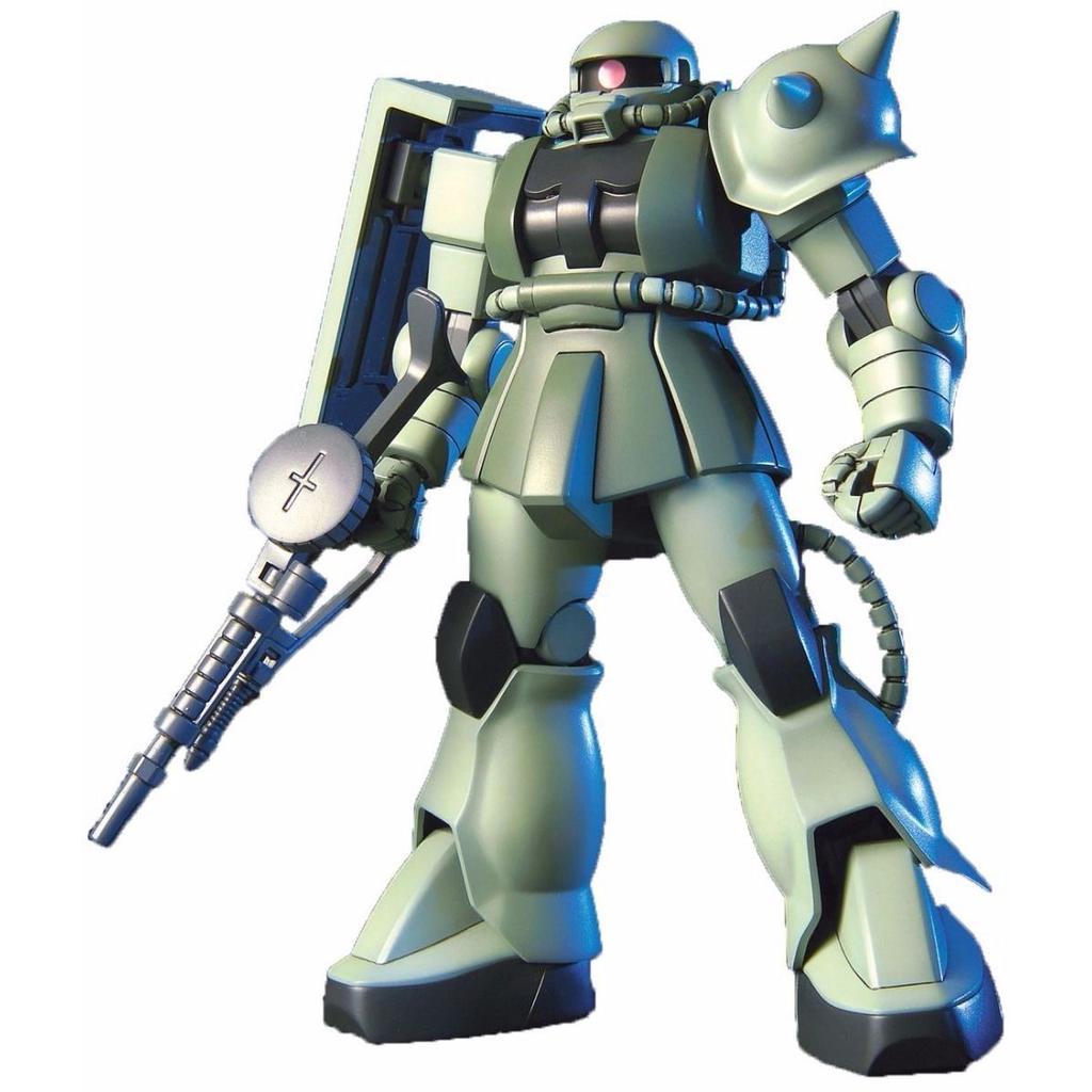 Bandai Пластиковая модель HGUC 1/144 MS-06 ZAKU II Мобильный доспех Гандам из Японии