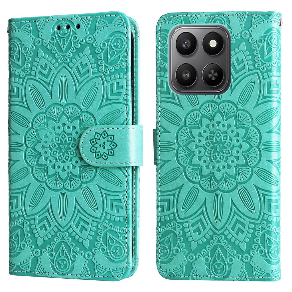 For Honor 400 Smart Case Sunflower Imprint Leather Wallet Phone Cover