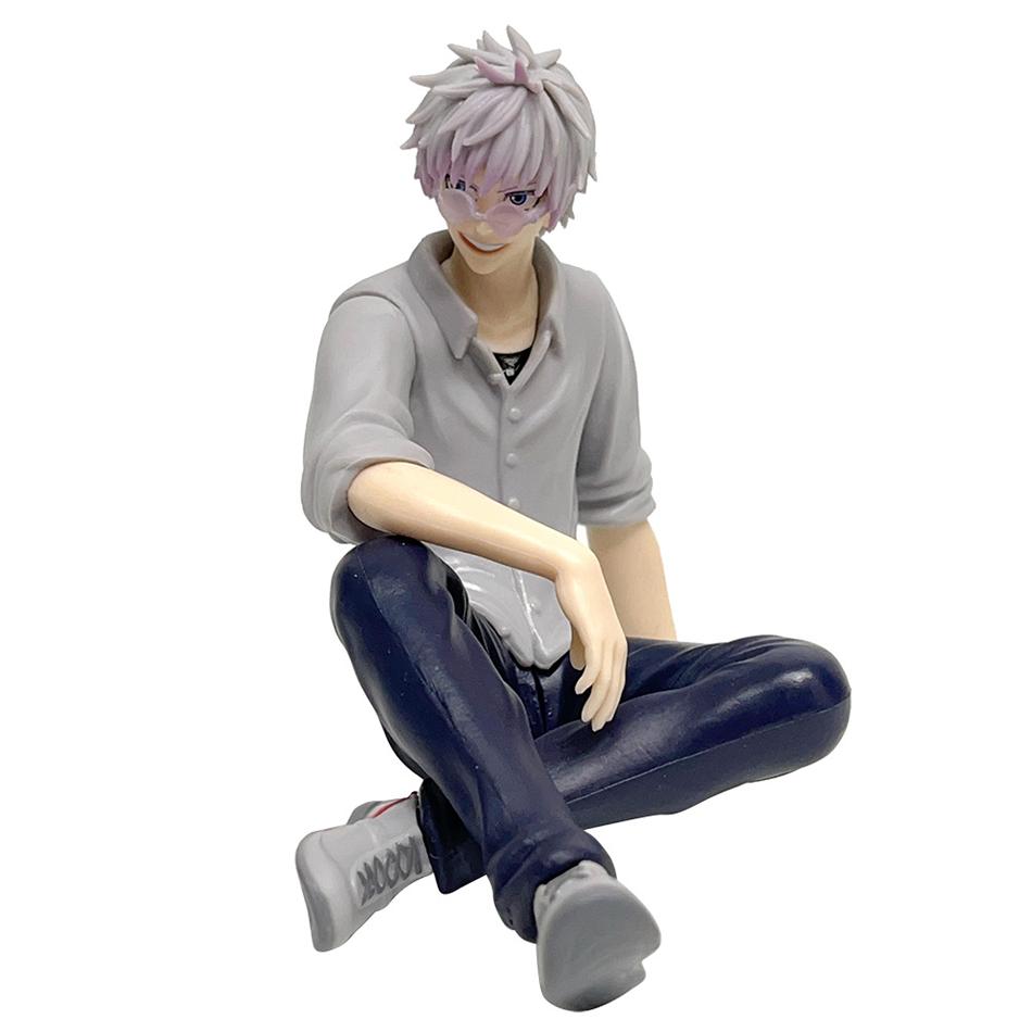 Новое Аниме Статуэтка Сатору Годжо Фигурка Магическая Битва Гэто Сугуру Сидячая Поза Фигурки Действия ПВХ Модель Тюремного Царства Кукла Игрушки