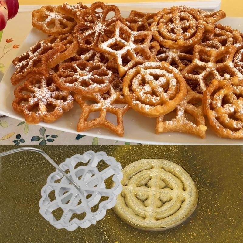 Форма для приготовления бунуэлос с деревянной ручкой, форма для бунуэлос, форма для розеток, формы из алюминиевого сплава для жареных угощений