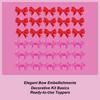 Топперы для кексов на день рождения 30 штук Милые украшения для вечеринки Топперы для свадебных кексов в форме бантиков Для дня рождения, Рождества, праздника