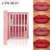 HANDAIYAN 12-Color Lip Gloss Lipstick Set Liquid Matte Velvet Matte Women's Makeup Long-lasting Waterproof Non-stick Cup Non-fade