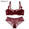 DKGEA Sexy Bra Sets Plus Size Underwear Set Women Lace Brassiere