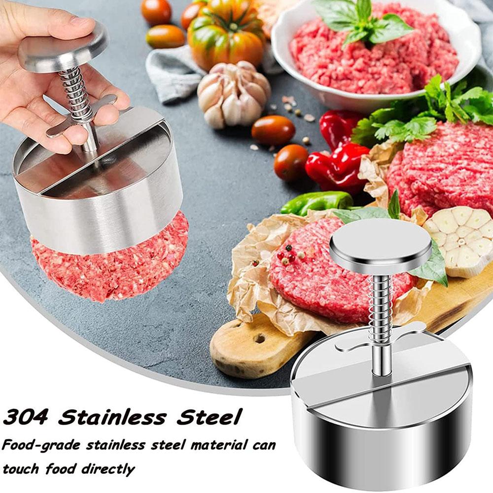 Stainless Steel Adjustable Burger Press Perfect for Burgers Patties Cooking BBQ