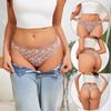 FINETOO 4 шт. Женское кружевное цветочное нижнее белье Сексуальные стринги с вырезами Дышащие трусики с низкой посадкой Невидимое эластичное нижнее белье для девушек