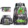 Unspeakable Backpack 3-Piece Set , Large Capacity Student Bookbag with Lunch Bag and Pencil Case, Water-Resistant, Durable