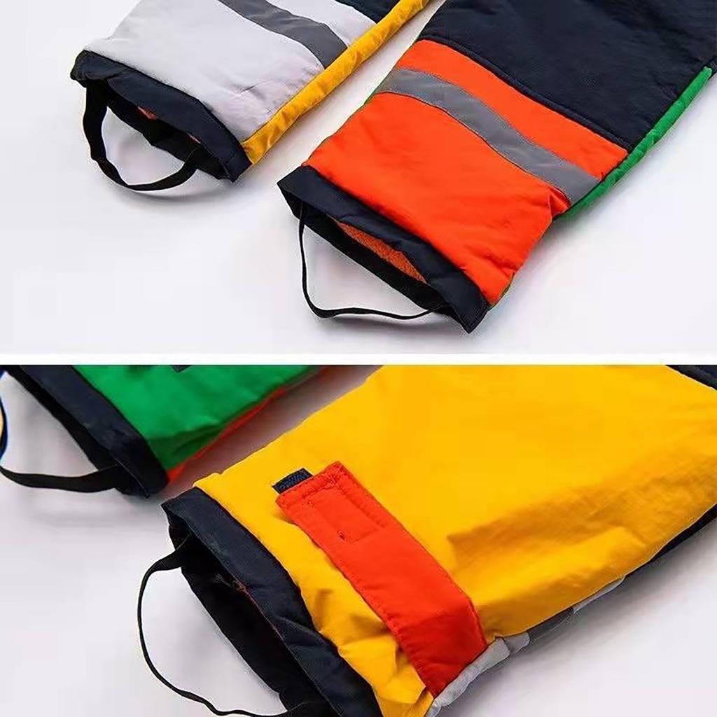 Детский зимний красочный лыжный костюм, зимние комбинезоны для мальчиков и девочек, водонепроницаемые лыжные комбинезоны, сноубордическая куртка, пальто