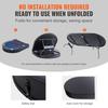 8 Player Foldable Poker Table, Blackjack Texas Holdem Poker Table with Padded Rails and Stainless Steel Cup Holders, Portable Folding Card Board Game