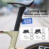 Bicycle Race Number Plate Holder Road Mountain Bike Seatpost V-shaped Round Tube Mount Racing Number Clip Cycling Bike Accessories