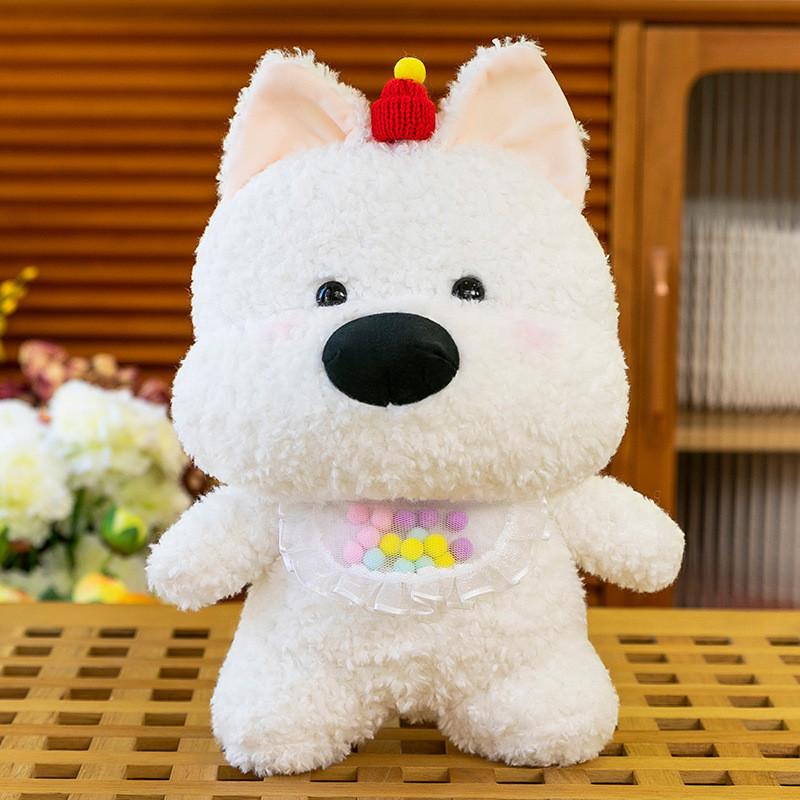 Изысканная плюшевая игрушка Хайленд-терьер шарф с яркими цветами Идеальные случаи Все