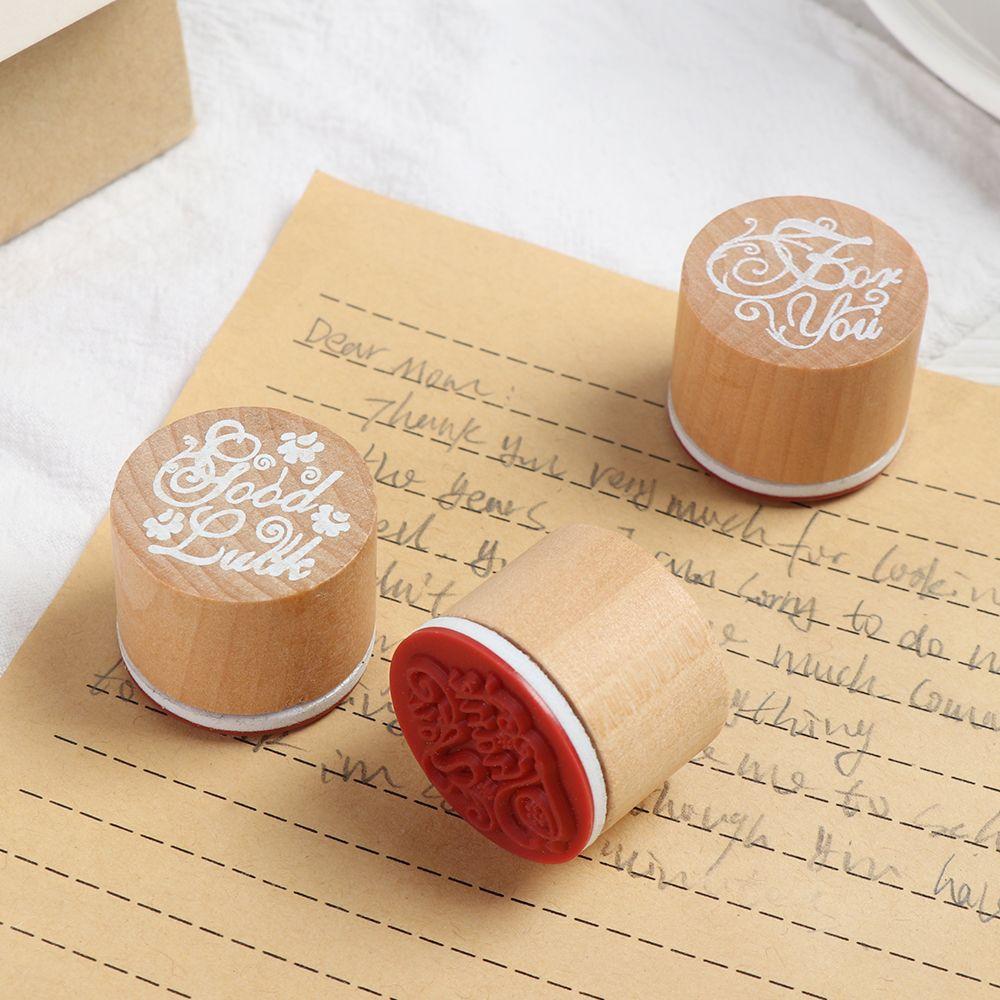Рисование для тебя Спасибо Деревянный резиновый штамп Благословение Приветственные слова Скрапбукинг Штамп для писем