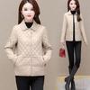 Coat Parkas Long Sleeve Quilted Coat Solid Color Ladies Winter Jacket New In External Clothes Office Lady Korean Fashion