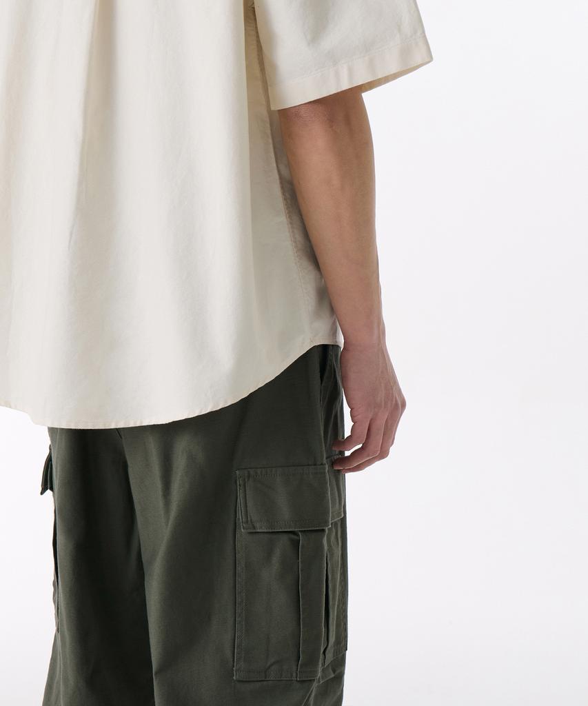 MUSINSA STANDARD Oversized Oxford Short Sleeve Shirt [Cream]