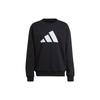 adidas Базовые вещи Зимняя серия Свитшот с круглым вырезом Большой принт с логотипом Теплые повседневные топы Мужские Черный H46507