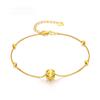 Elegant Cat Eye Texture Transfer Imitation Gold Bead Bracelet, Shajin Passepartout Cat Eye Bead Texture Cute Bracelet