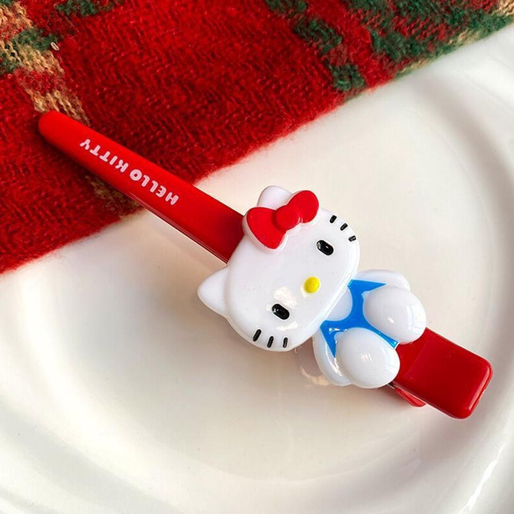 Заколка для волос Sanrio Hello Kitty Милая мультяшная розовая заколка Модные заколки для девочек Заколка на челку Женские аксессуары для волос Украшения Подарки