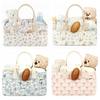 Large Capacity Nursery Storage Basket Portable Diaper Bag  Gift for Baby Shower
