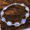 Moonstone Silver Bracelet Statement Jewelry, Women Bracelet, 925 Sterling Silver Handmade Jewelry