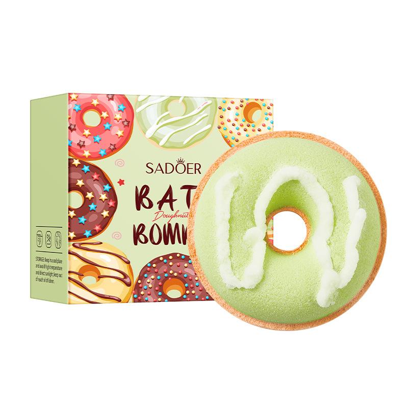 Шарики соли для ванны в форме макарон-пончиков SADOER Clean Body Bath Salts
