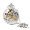 Vintage Steam Train Antique Chain Quartz Locomotive Pendant Pocket Watch Gift