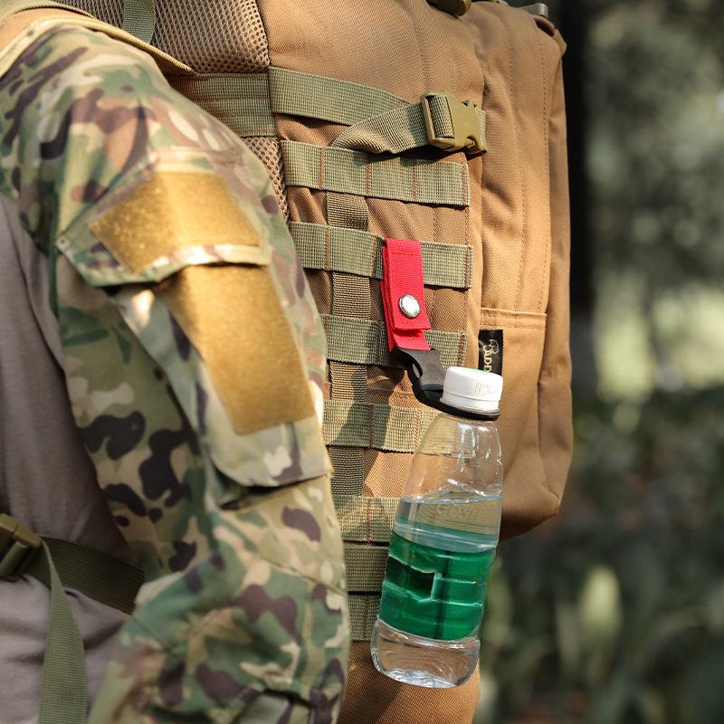 Webbing Buckle Hook Water Bottle Holder Clip Outdoor Military Nylon EDC Climb Carabiner Belt Backpack Hanger Camp