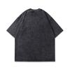 Summer Heavy Cotton Washed Vintage Top Harajuku Street Retro Printed Short-Sleeved T-Shirt Men Ins