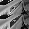 2Pcs Carbon Fiber Interior Rear Door Control Cover Trim For Nissan Altima Sedan