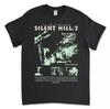 Новая черная футболка Silent Hill 2, Игровая футболка в жанре хоррор-выживание
