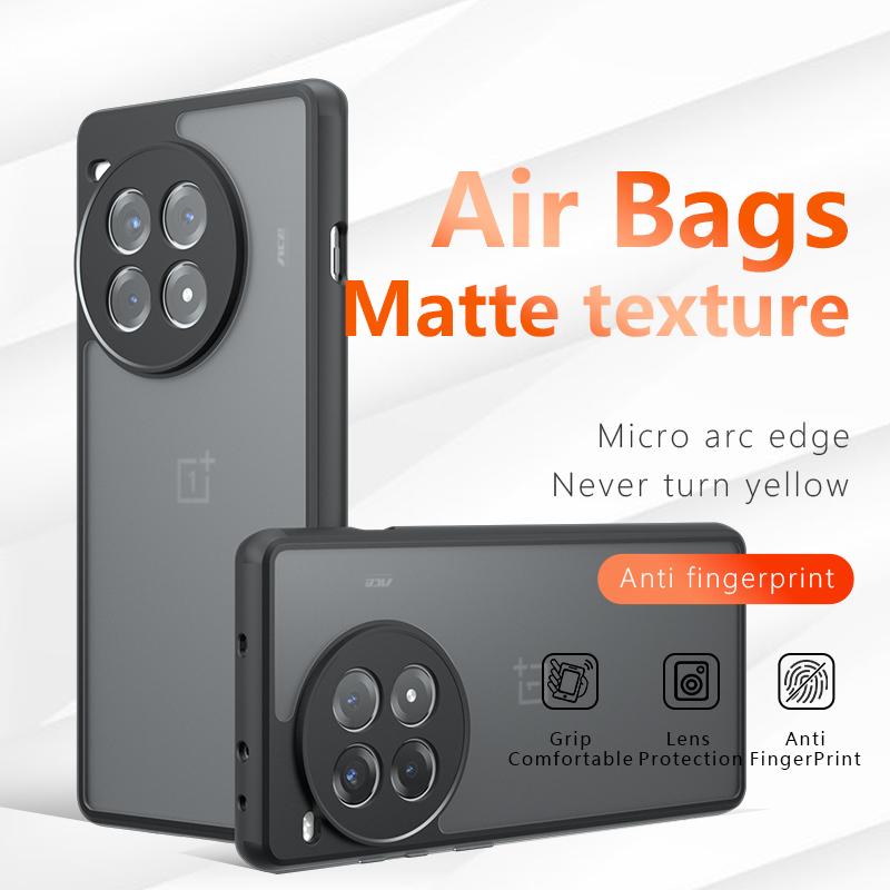 Чехол Armor для Oneplus Ace 3 Pro ACE3 2PRO 12 12R Чехол Роскошные матовые прозрачные чехлы для One Plus 12 R 1+ACE 3Pro Акриловый ударопрочный бампер